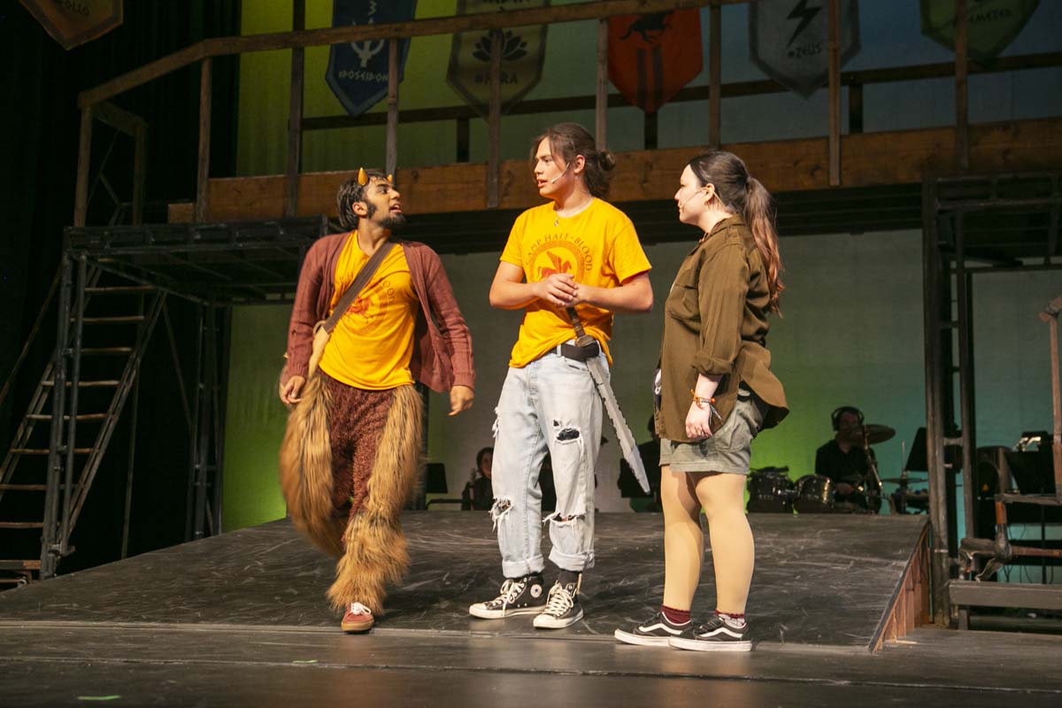 Students perform in The Lightning Thief at CHC.
