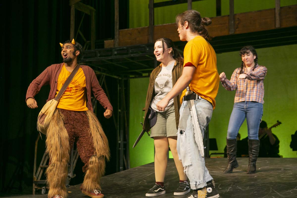 Students perform in The Lightning Thief at CHC.