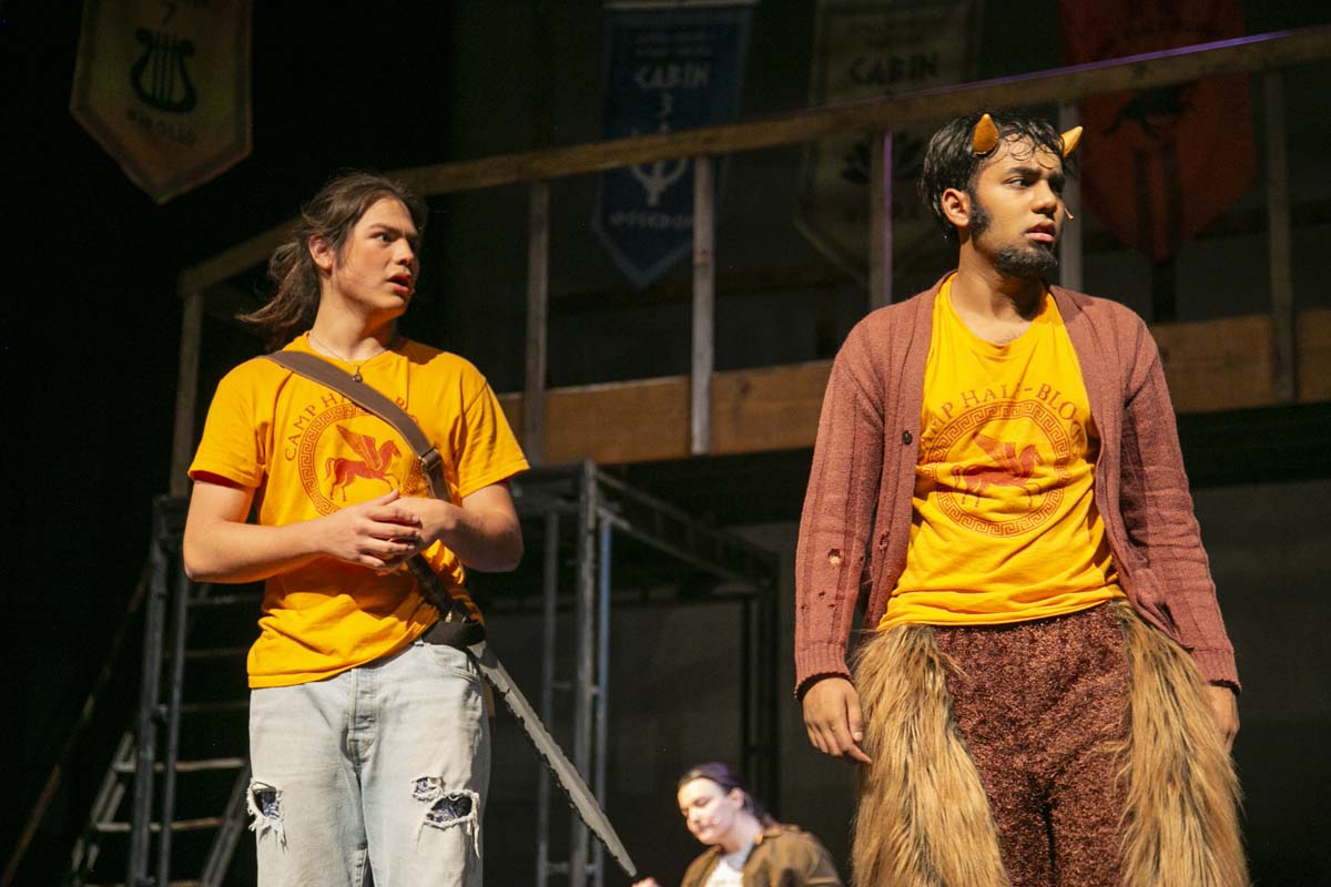 Students perform in The Lightning Thief at CHC.