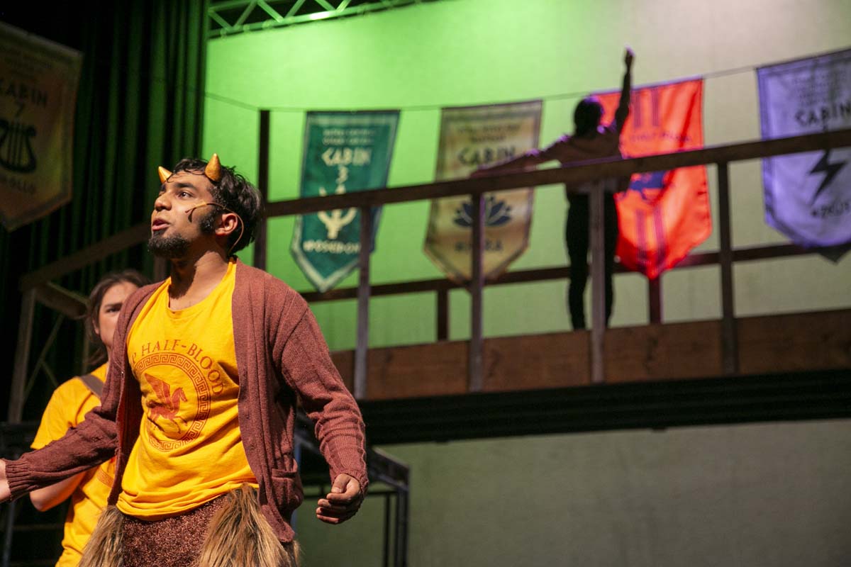 Students perform in The Lightning Thief at CHC.