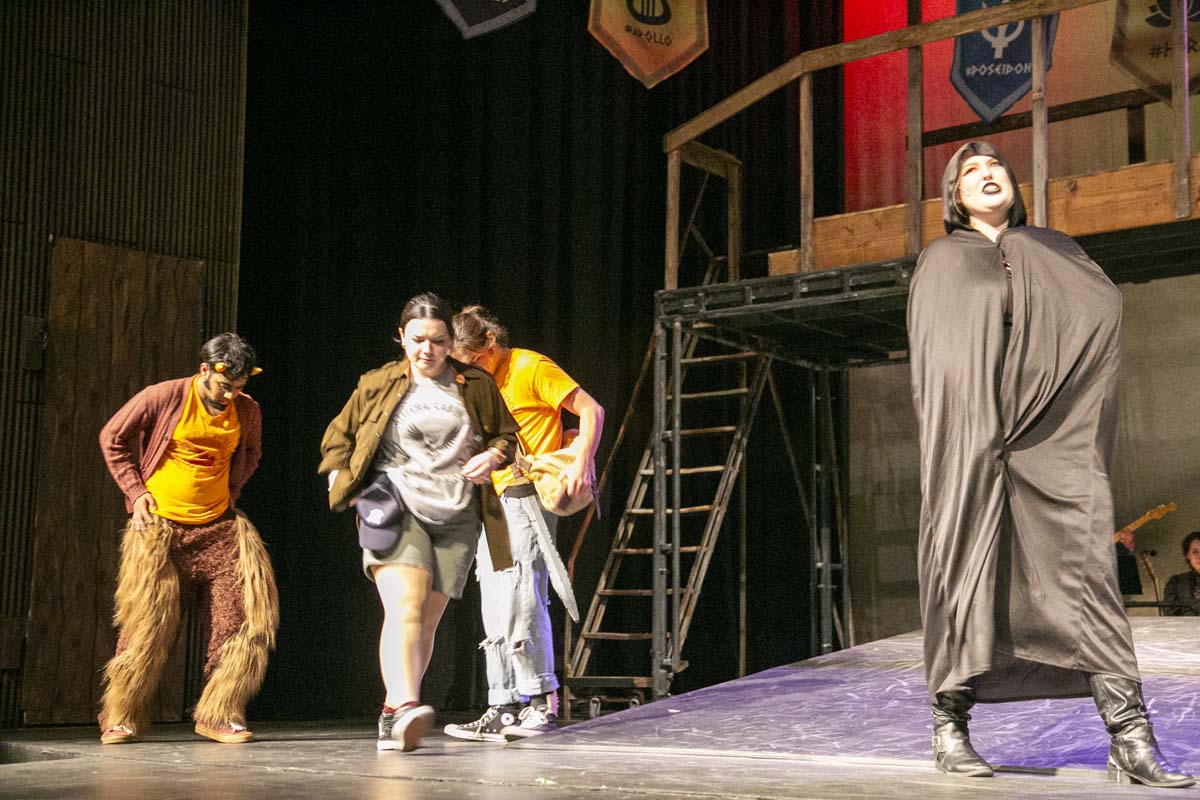 Students perform in The Lightning Thief at CHC.