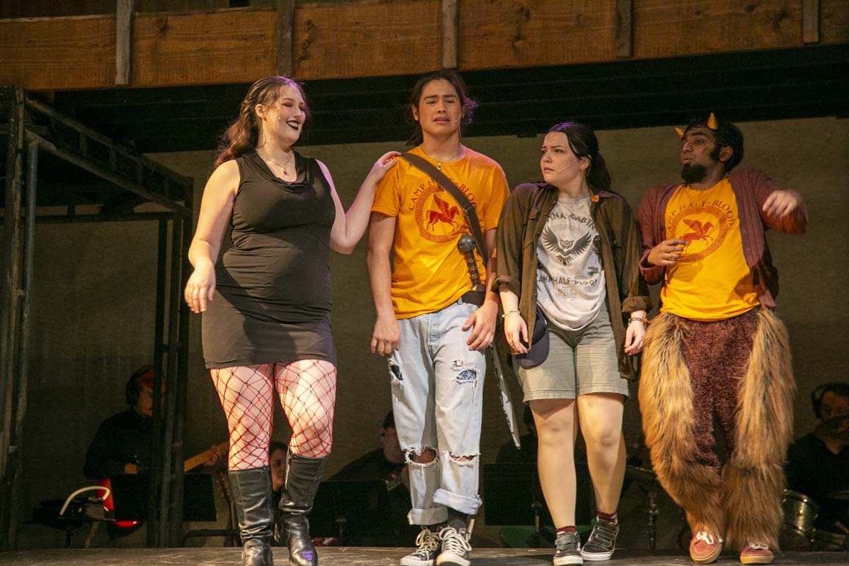 Students perform in The Lightning Thief at CHC.