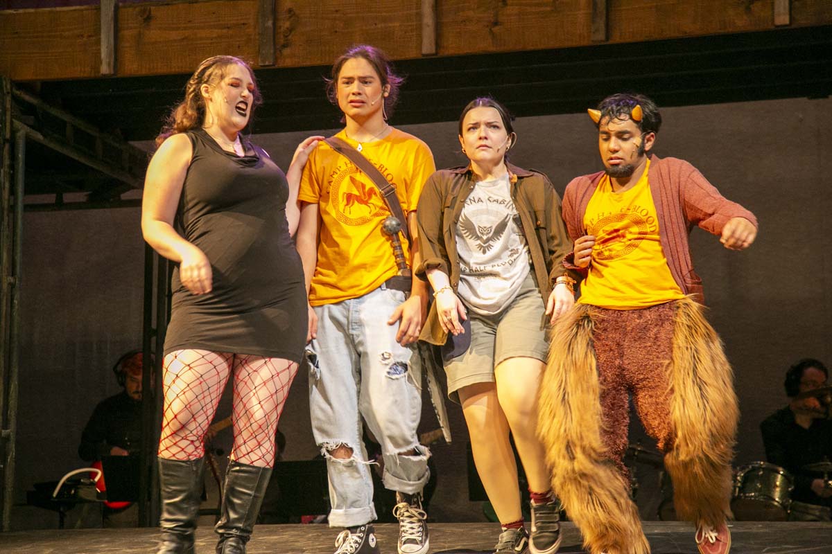 Students perform in The Lightning Thief at CHC.