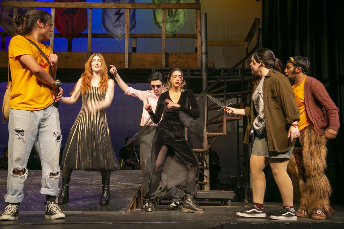 Students perform in The Lightning Thief at CHC.