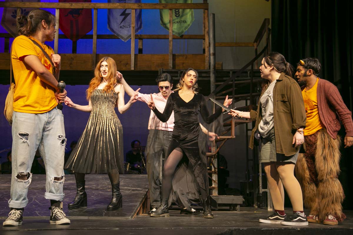 Students perform in The Lightning Thief at CHC.