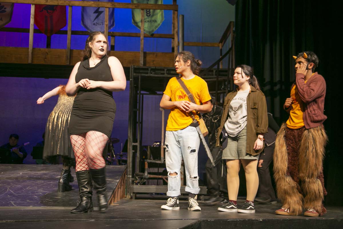 Students perform in The Lightning Thief at CHC.