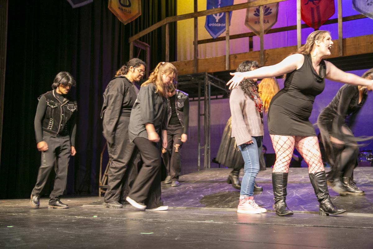 Students perform in The Lightning Thief at CHC.