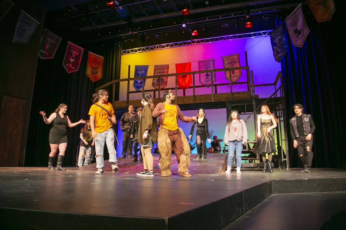 Students perform in The Lightning Thief at CHC.