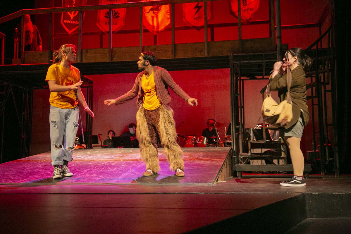 Students perform in The Lightning Thief at CHC.