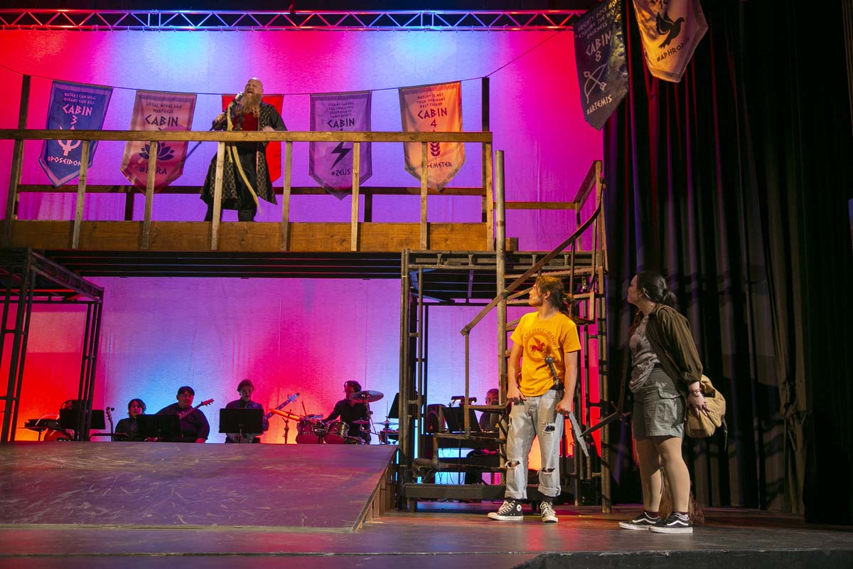 Students perform in The Lightning Thief at CHC.