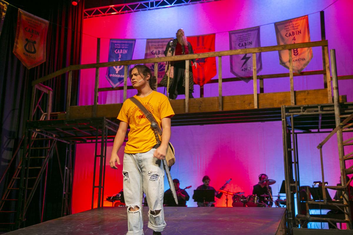 Students perform in The Lightning Thief at CHC.