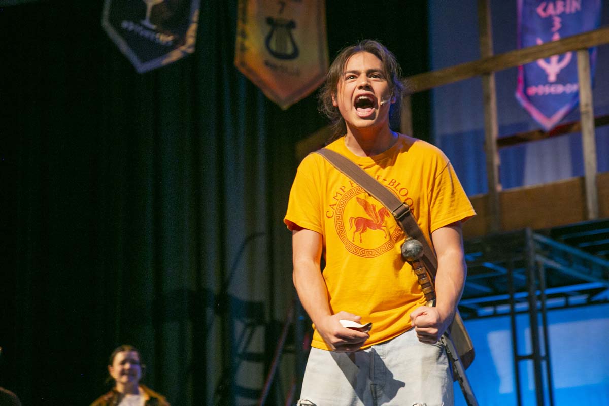 Students perform in The Lightning Thief at CHC.