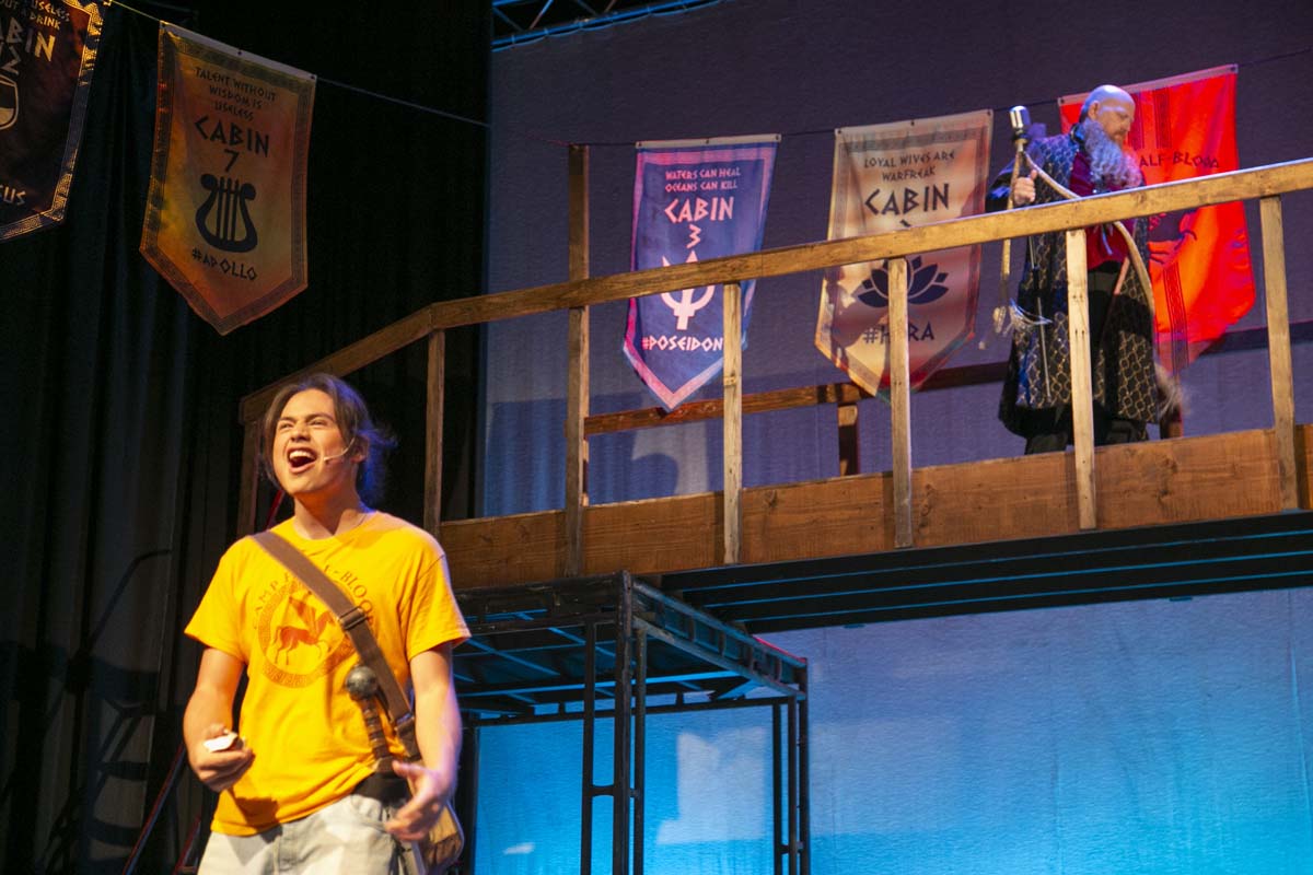 Students perform in The Lightning Thief at CHC.