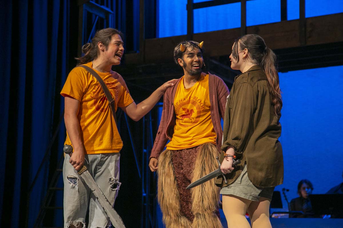 Students perform in The Lightning Thief at CHC.