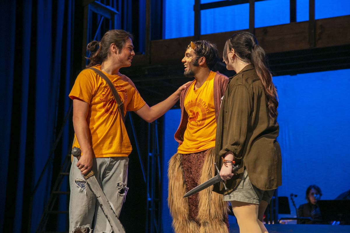 Students perform in The Lightning Thief at CHC.