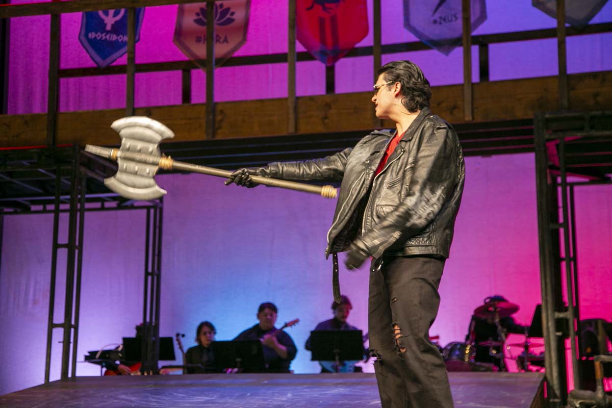 Students perform in The Lightning Thief at CHC.