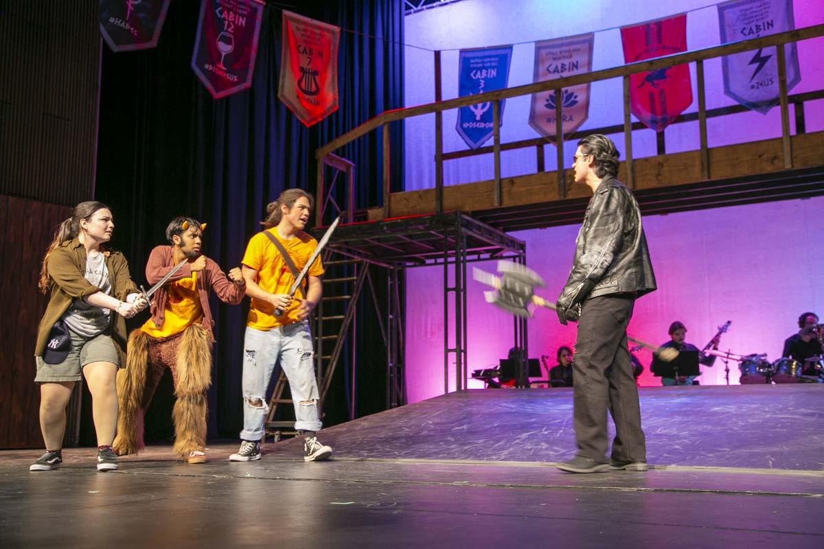 Students perform in The Lightning Thief at CHC.