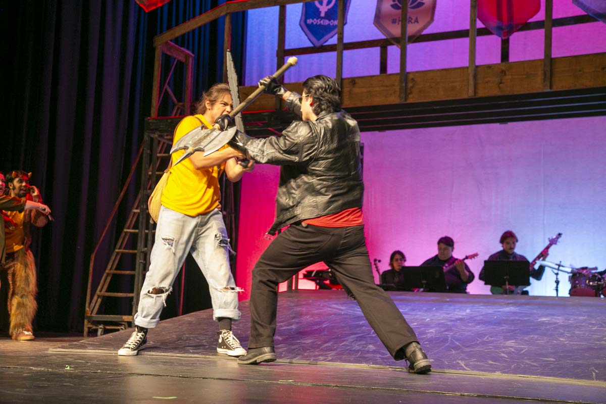 Students perform in The Lightning Thief at CHC.