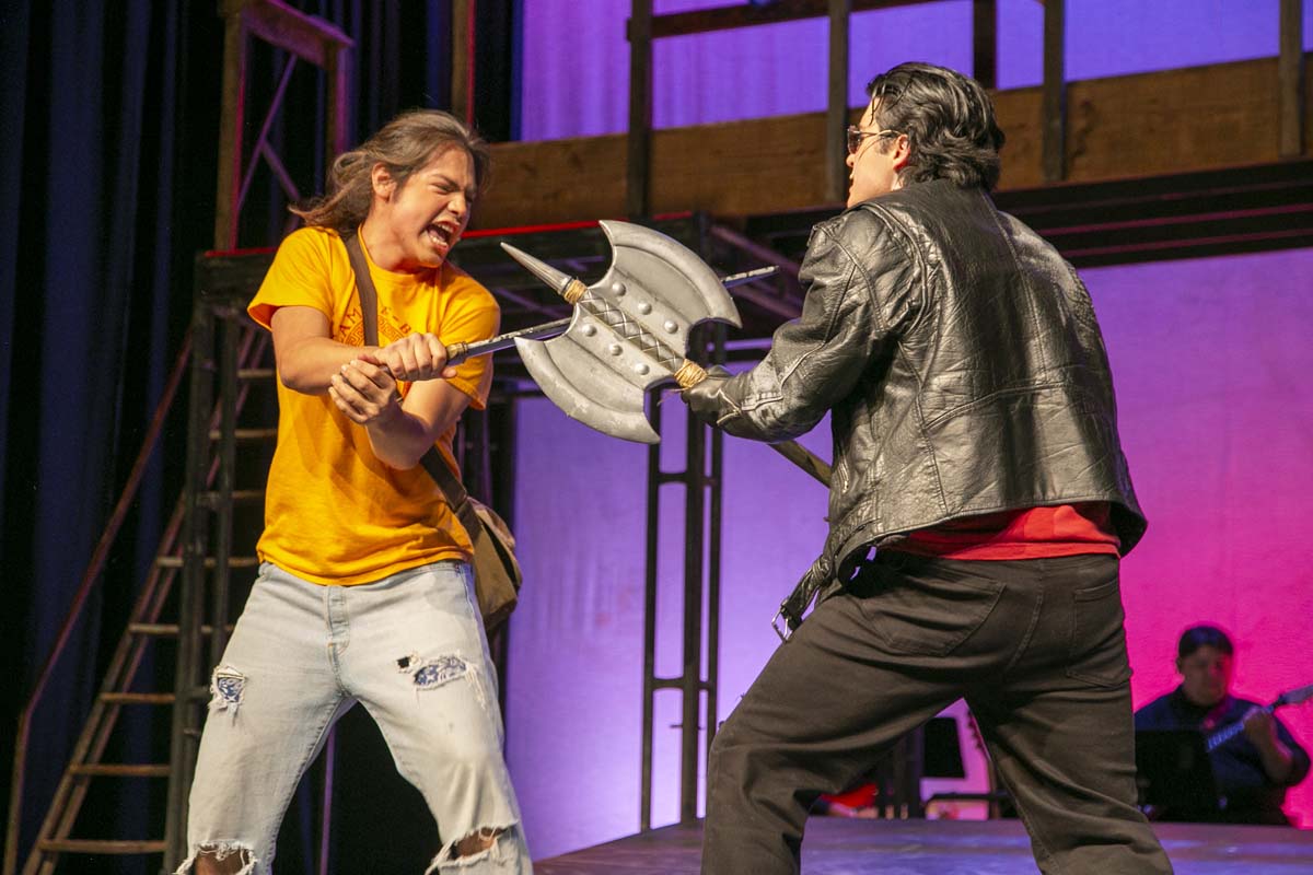 Students perform in The Lightning Thief at CHC.