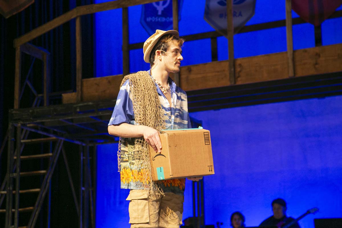 Students perform in The Lightning Thief at CHC.