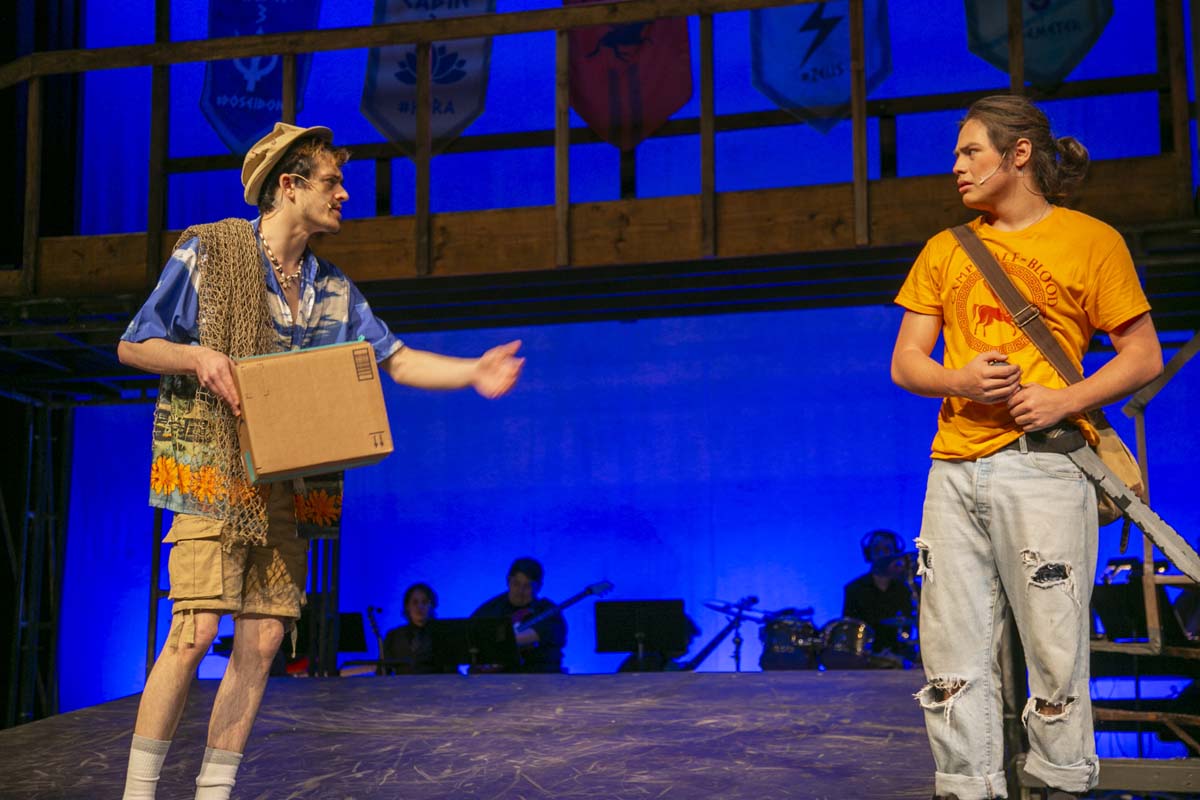 Students perform in The Lightning Thief at CHC.