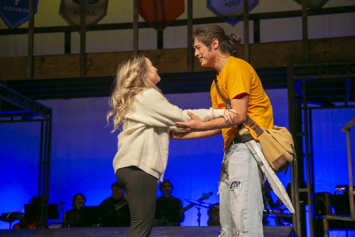 Students perform in The Lightning Thief at CHC.