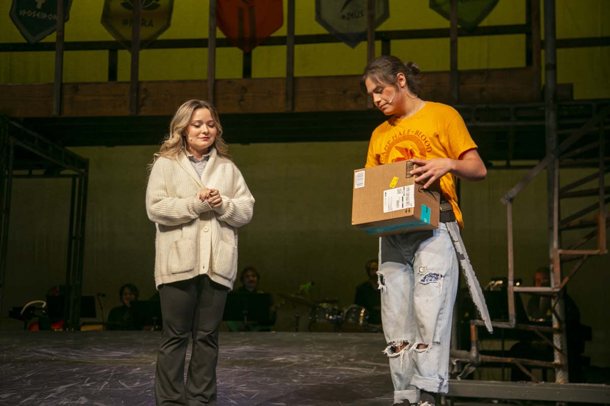 Students perform in The Lightning Thief at CHC.