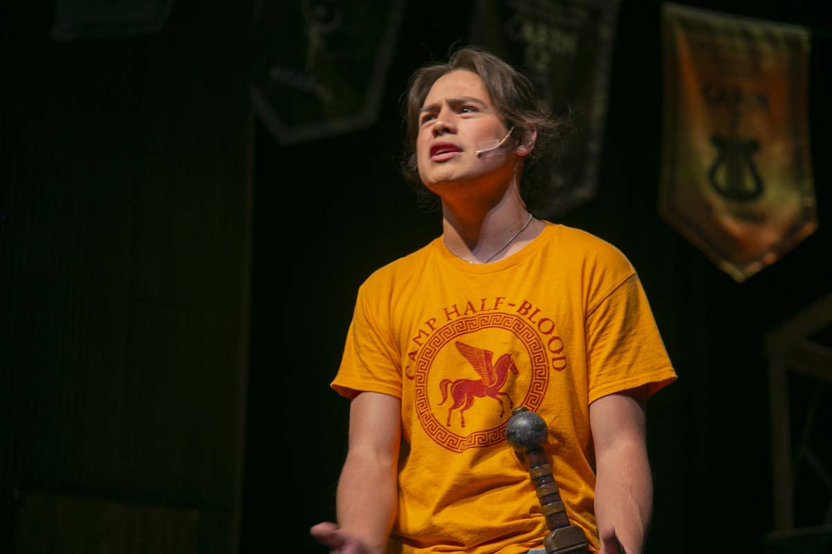 Students perform in The Lightning Thief at CHC.