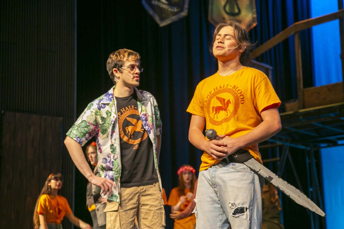 Students perform in The Lightning Thief at CHC.