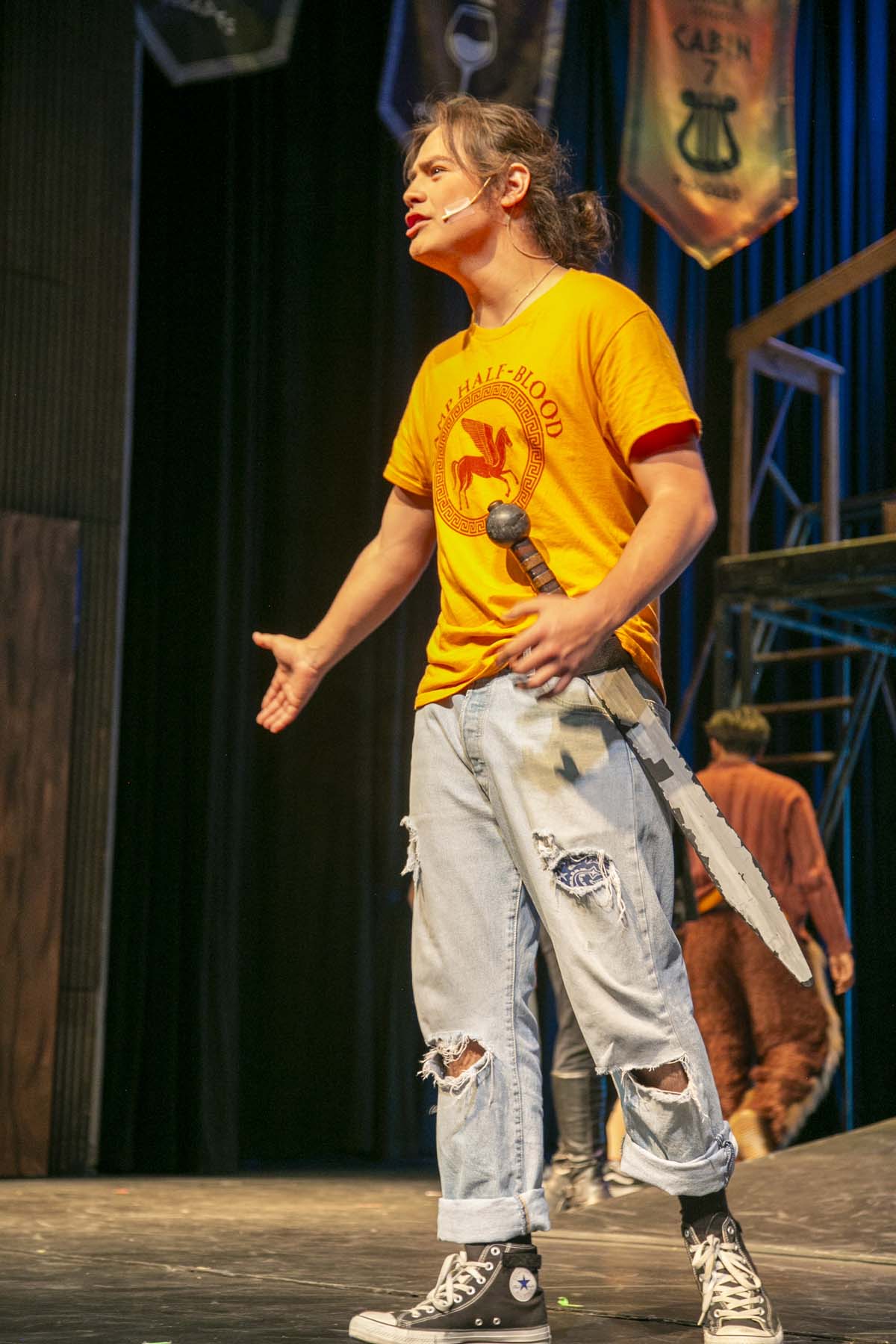 Students perform in The Lightning Thief at CHC.