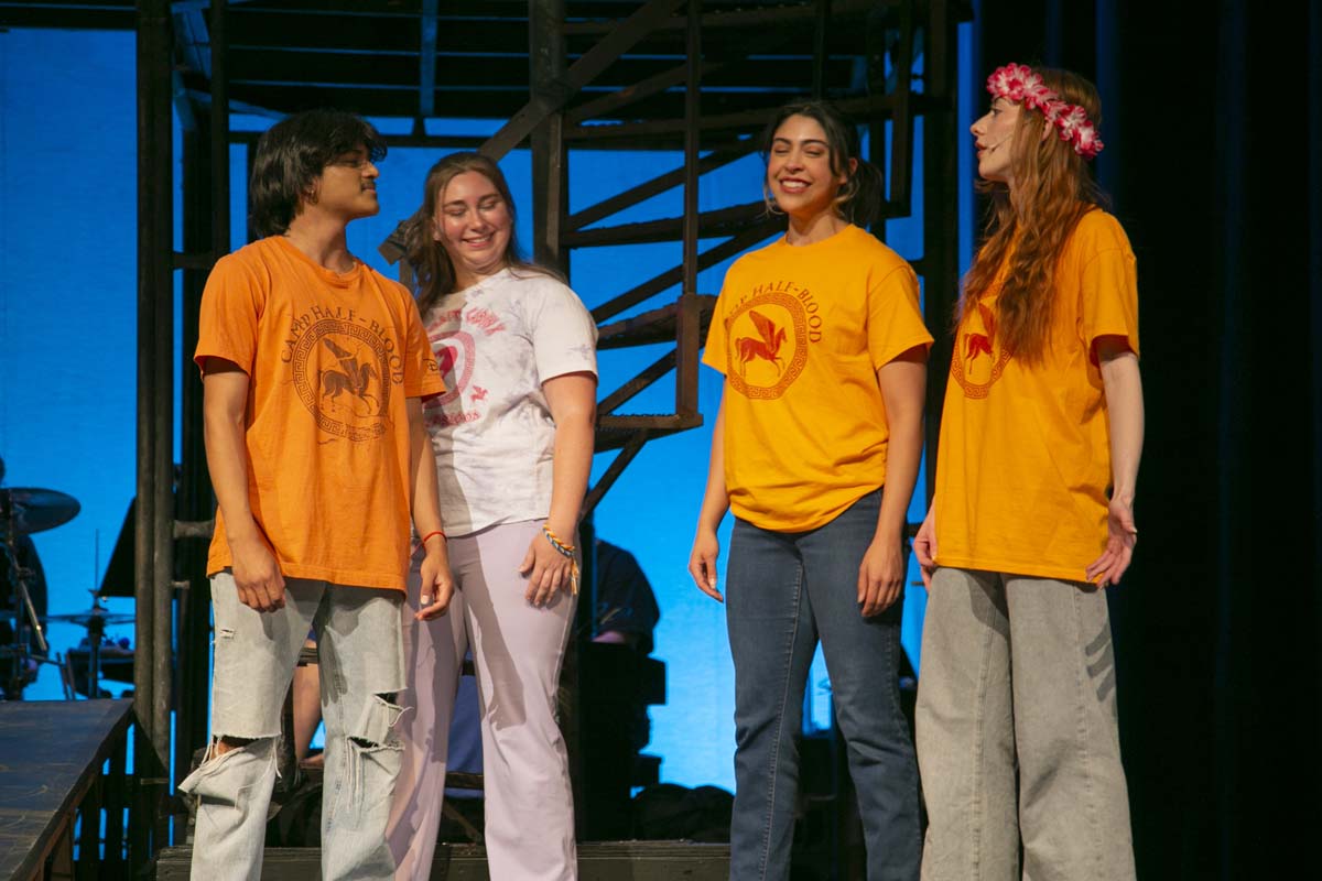 Students perform in The Lightning Thief at CHC.