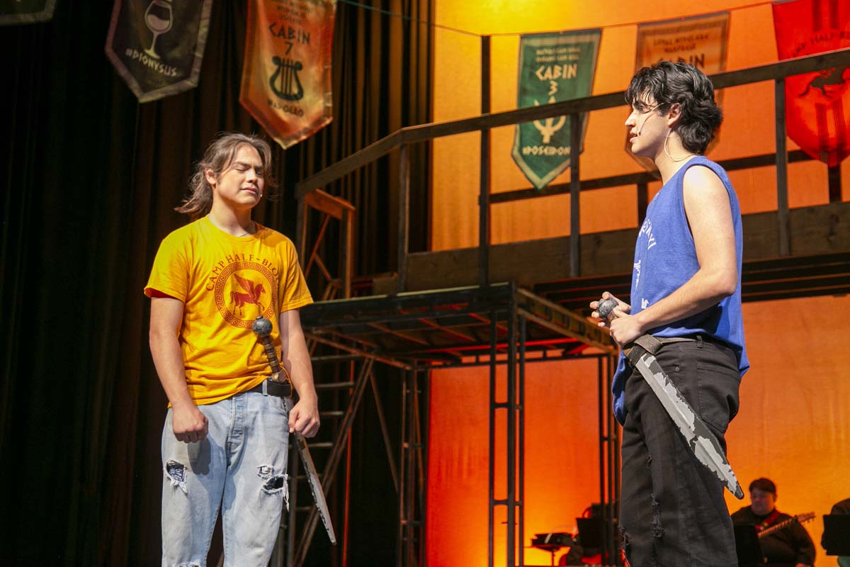 Students perform in The Lightning Thief at CHC.