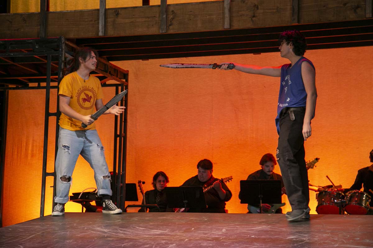 Students perform in The Lightning Thief at CHC.