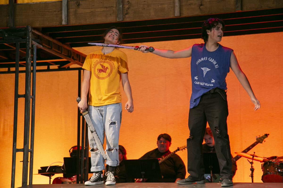 Students perform in The Lightning Thief at CHC.