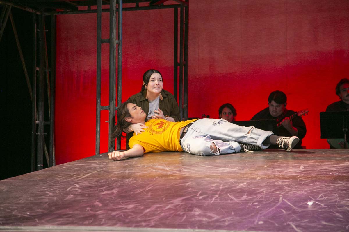 Students perform in The Lightning Thief at CHC.