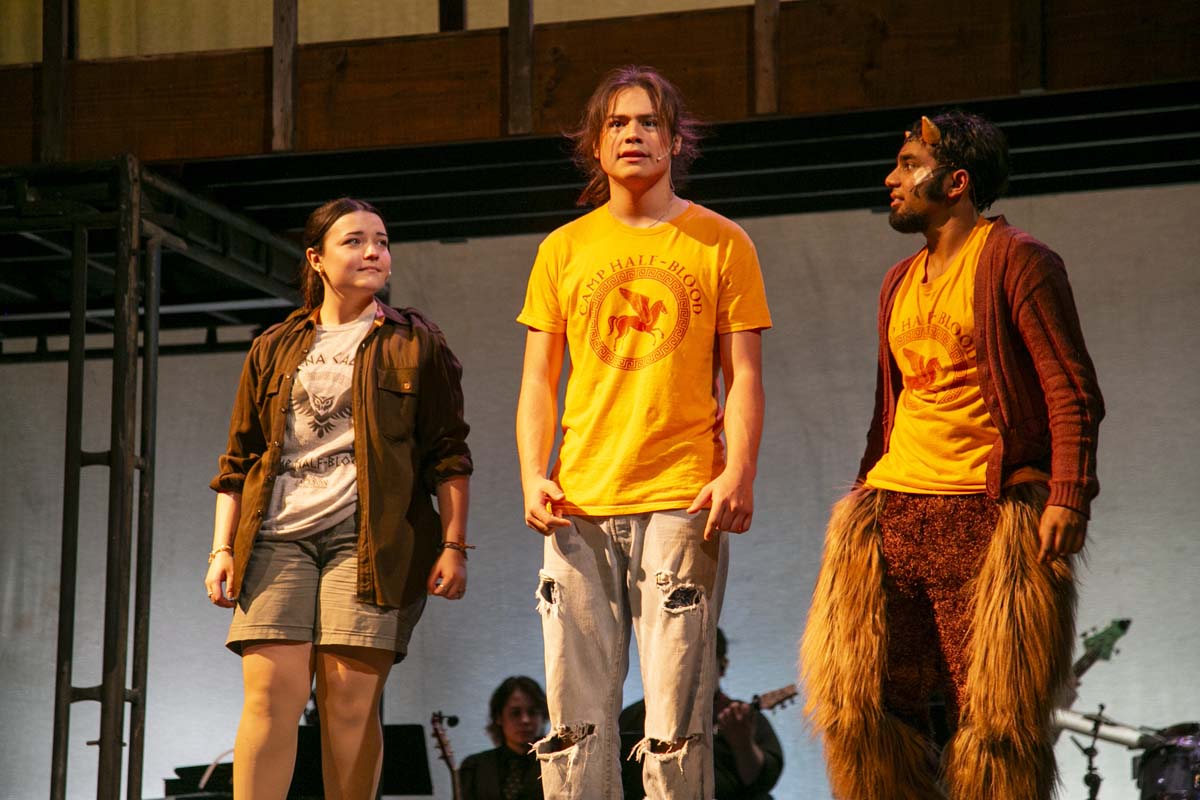 Students perform in The Lightning Thief at CHC.