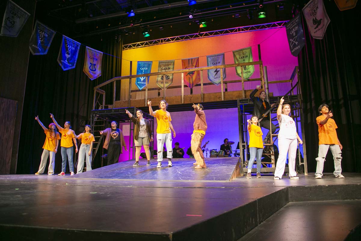 Students perform in The Lightning Thief at CHC.