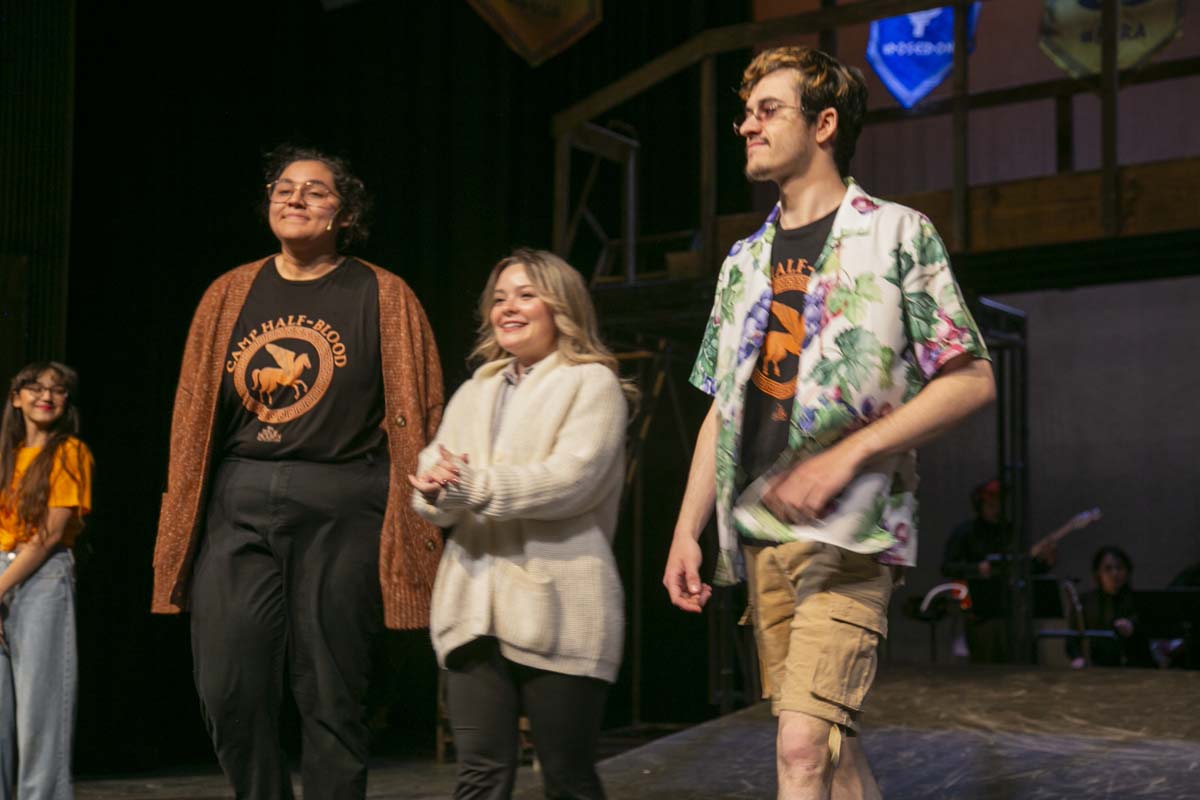 Students perform in The Lightning Thief at CHC.