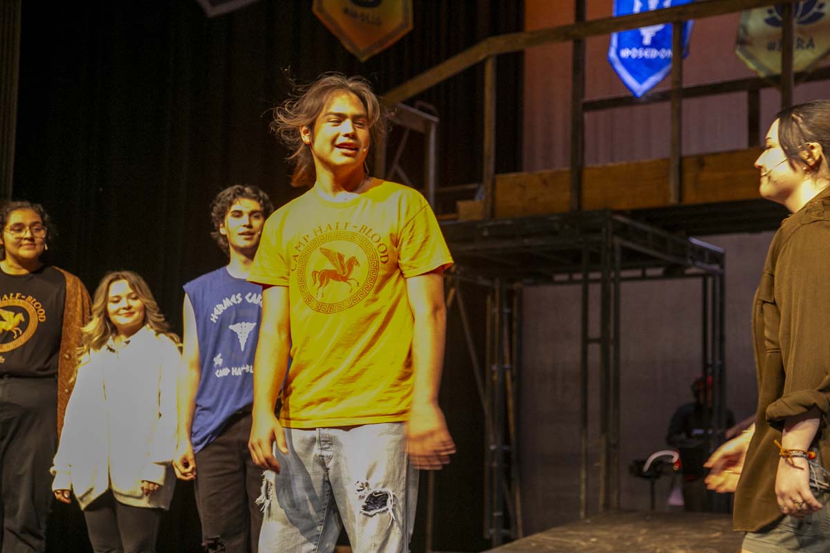 Students perform in The Lightning Thief at CHC.