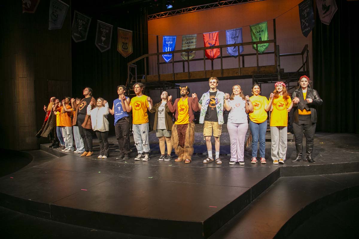 Students perform in The Lightning Thief at CHC.