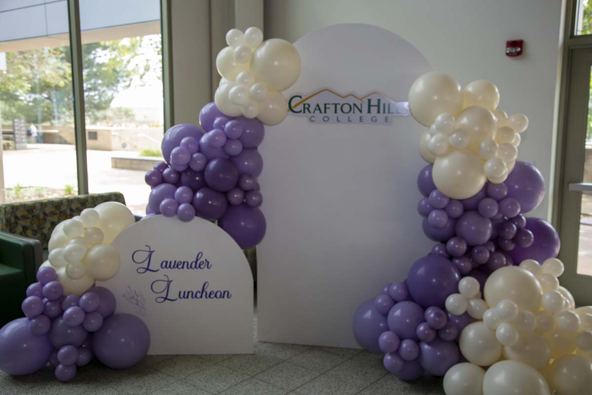 Students attend the CHC Lavender Grad Luncheon.