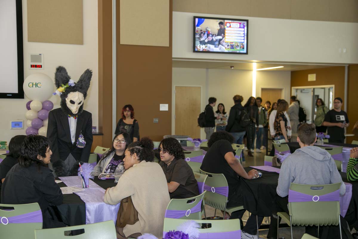 Students attend the CHC Lavender Grad Luncheon.