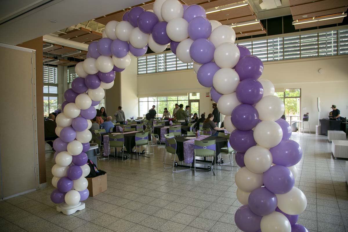 Students attend the CHC Lavender Grad Luncheon.