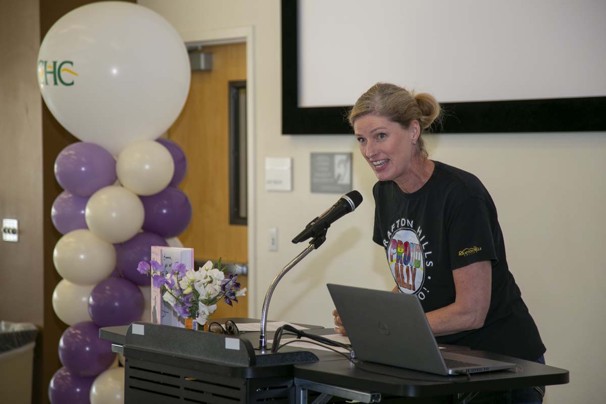 Students attend the CHC Lavender Grad Luncheon.