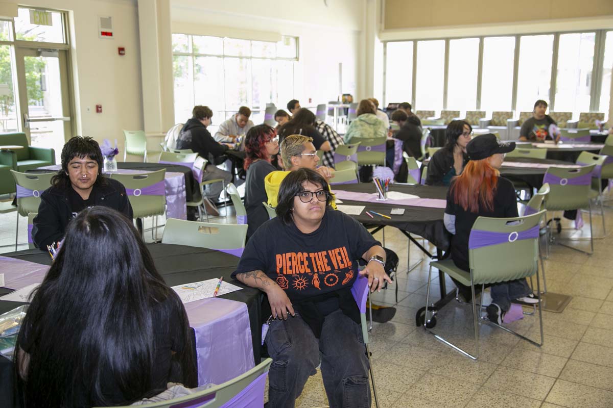 Students attend the CHC Lavender Grad Luncheon.