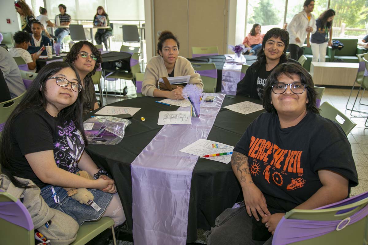 Students attend the CHC Lavender Grad Luncheon.