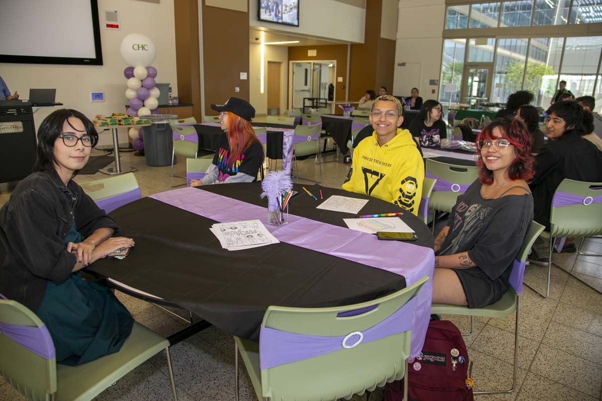 Students attend the CHC Lavender Grad Luncheon.