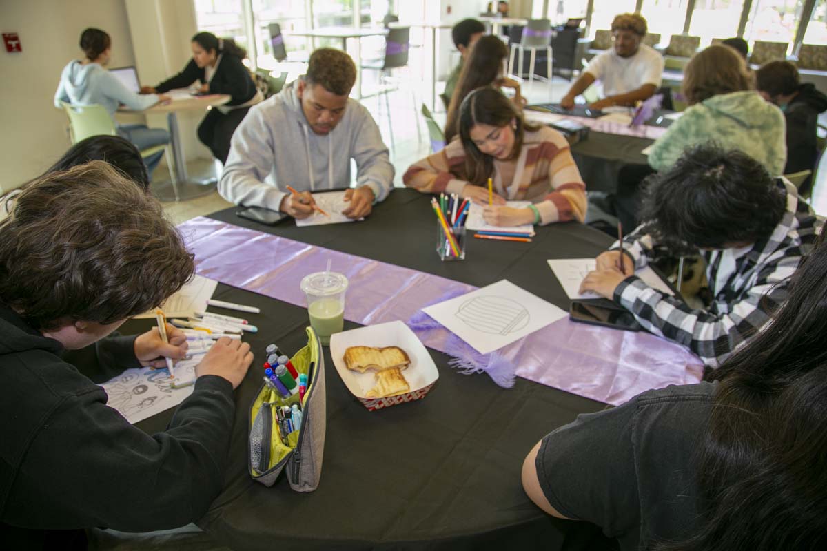 Students attend the CHC Lavender Grad Luncheon.