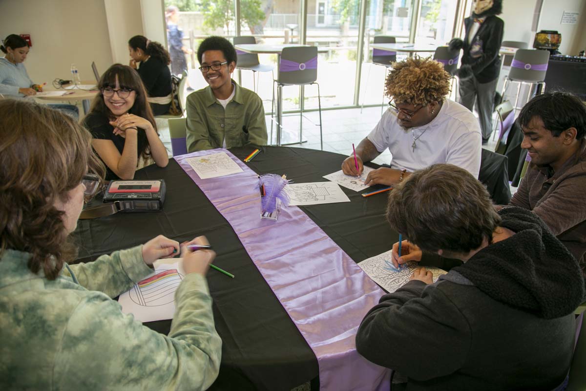 Students attend the CHC Lavender Grad Luncheon.