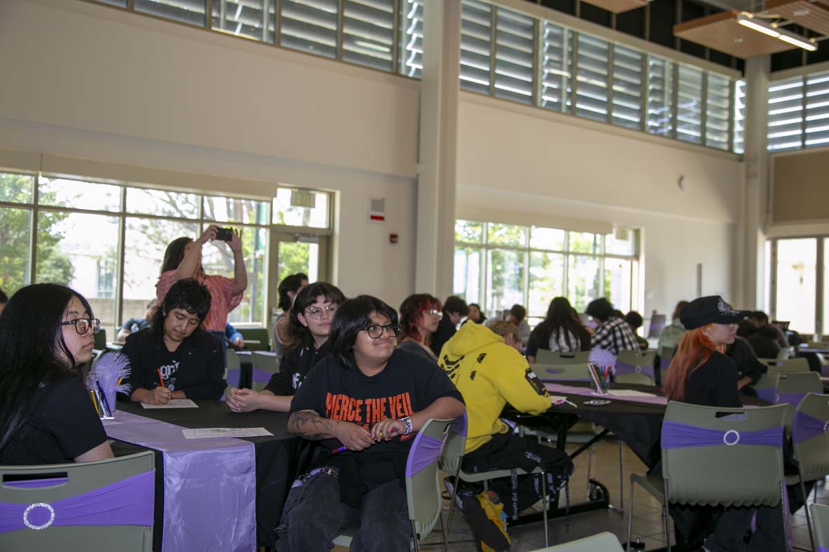 Students attend the CHC Lavender Grad Luncheon.